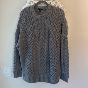 J. Crew Oversized Cable Knit Sweater
